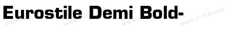Eurostile Demi Bold字体转换